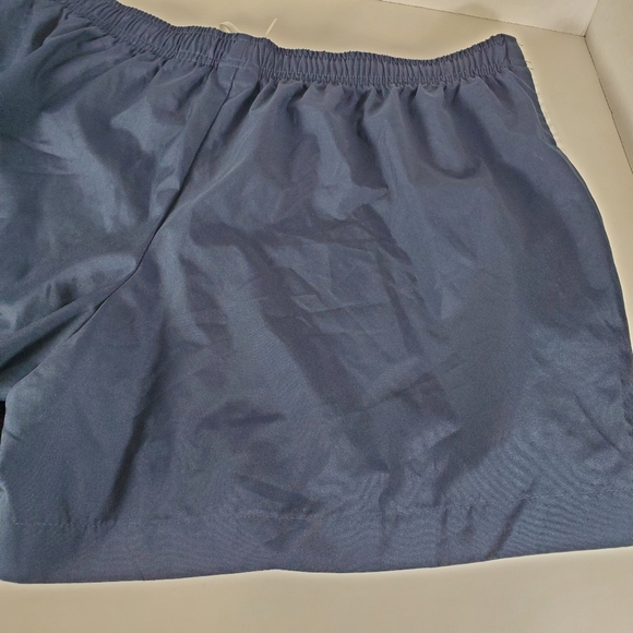 Nike Shorts Womens Large 12-14 Blue White Swoosh Running Gym Athletic Ladies - Picture 6 of 6